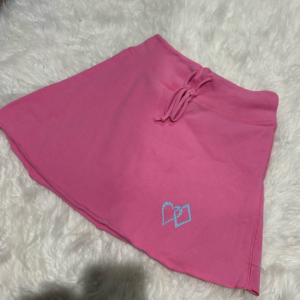Stylish Pink Mini Skirt with Drawstring